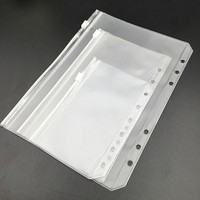 A6 A5 A4 A7 multi-usage Doc perforé classeur étui de poche 6 trous glissière fermeture éclair anneau lâche feuille sacs PVC fermeture éclair organiser dossier