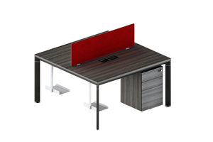 Vente en gros de meubles commerciaux au design moderne cloisons de poste de travail pour ordinateur table de personnel de bureau pour 4 personnes bureau - Product Image 6