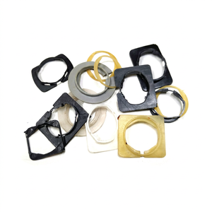 Moules ronds en plastique pour la création de bijoux, outils de bricolage, supports de bagues, couleurs blanc, noir, jaune, gris - SUNTOOLS/STIPL - Product Image 1
