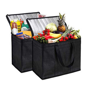 Reusable Eco-Friendly Non-Woven Fabric <b>Insulated</b> <b>Bag</b> with Handle Takeout <b>Cooler</b> <b>Bag</b> for Food Delivery - Product Image 2