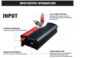 อินเวอร์เตอร์แปลงไฟแบบไซน์<span class=keywords><strong>เวฟ</strong></span>ดัดแปลง 200w 12v 220v ออฟกริด อินเวอร์เตอร์ในรถยนต์ แปลงไฟจากดีซีเป็นเอซี 12V เป็น 220V อินเวอร์เตอร์แบบพกพา - Product Image 5