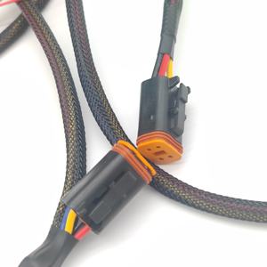 12 핀 Molex Mx150 커넥터 및 Deutsch 2 핀 Dt 블랙 커넥터가 있는 맞춤형 7 핀 RV 트레일러 플러그 소켓 배선 하네스 - Product Image 5