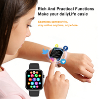 Reloj Inteligente SENBONO T7, Monitor de Actividad Física, Resistente al Agua IP67, Pantalla Táctil TFT Grande y Elegante, Correa de Silicona Unisex