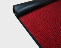 Luxuriöser Roter Gemusterter Antistatischer PVC-Teppich Knitterfrei Geräuschlos Hauptgang für Veranstaltungen Hochzeiten Bühnen Langlebiges Polyester Rutschfest