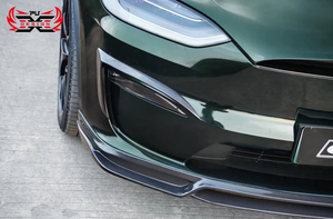 Ajuste perfecto fibra de carbono labio delantero faldas laterales difusor trasero Spoiler Wing Canards <span class=keywords><strong>CMS</strong></span> estilo cuerpo Kit para Tesla Model X Plaid - Product Image 5