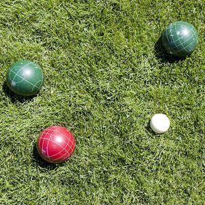 Lot <span class=keywords><strong>de</strong></span> 8 <span class=keywords><strong>boules</strong></span> <span class=keywords><strong>de</strong></span> <span class=keywords><strong>pétanque</strong></span> argentées Cochonnet, étui <span class=keywords><strong>de</strong></span> transport pour jeux <span class=keywords><strong>de</strong></span> pelouse, divertissement sportif, <span class=keywords><strong>boules</strong></span> en métal - Product Image 2