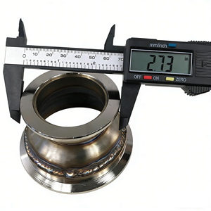 อะแดปเตอร์แปลงหน้าแปลน V-Band ขนาด 3 นิ้ว เป็น V-Band ขนาด 2 นิ้ว ความสูง 2 นิ้ว ผลิตจากสแตนเลส ใช้ได้กับท่อไอเสียทั่วไป - Product Image 4