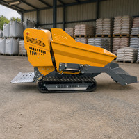 Mini-dumper sur chenilles HDL YH-500, capacité 500 kg, chenilles en caoutchouc, pour travaux de transport dans les jardins, les fermes et les vergers