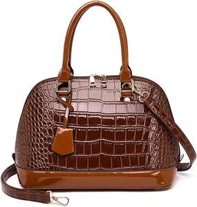 Sacs à main en cuir PU à motif crocodile pour femmes, sacs à bandoulière de créateur pour femmes, pochette portefeuille sac à main - Product Image 1