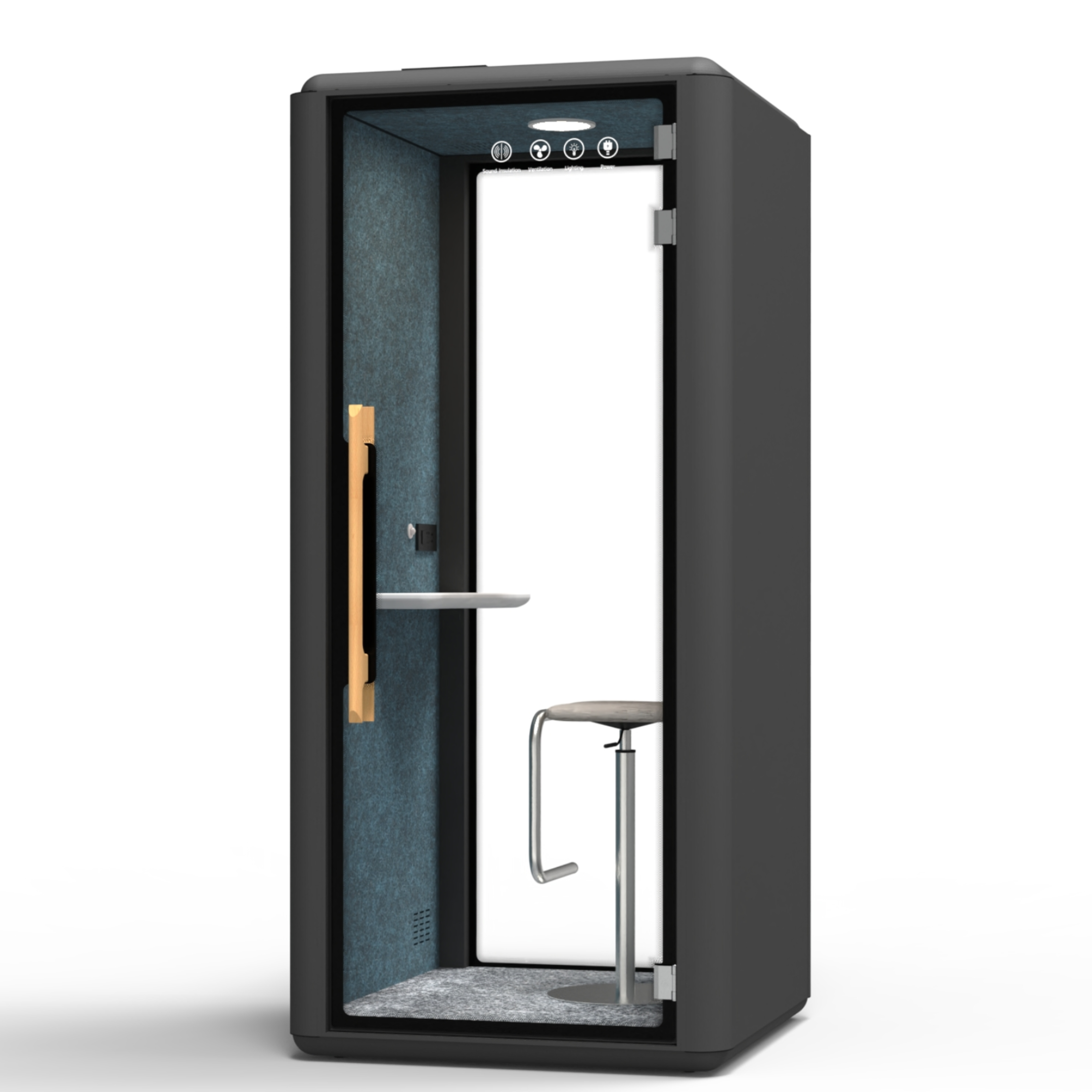 Negro de carbono + gris claro de luna