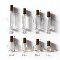 Flacon pompe en verre noir mat format voyage pour huile à barbe homme, flacon compte-gouttes, emballage cosmétique, stock disponible, vente en gros