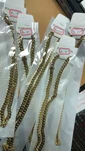 Chaîne de cheville, bracelet et collier tendance 6mm 8mm en or 14 carats, Chaîne maille cubaine, Chaîne Miami cubaine en or, Chaîne Monaco en or, Mehami Unisexe - Product Image 4