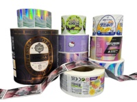 Prix d'usine – Film PET auto-adhésif à séchage rapide, imperméable, rectangulaire, avec impression personnalisée dorée pour emballage de boîtes cadeaux, faible MOQ, OEM, ODM