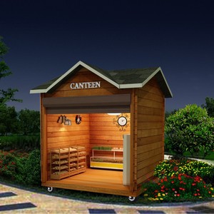 Pavillon de cantine en bois d'extérieur, imperméable, avec structure en alliage d'aluminium, pour usage en jardin - Product Image 1