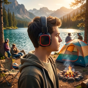 Cuffie Wireless Over-ear LED ODM per Silent Disco, Campeggio, Yoga, Team Building, Festival, con Trasmettitori Dual Mode - Product Image 6