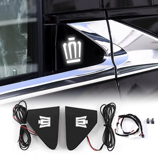 For 2024 for Toyota Vellfire Performance Parts-Middle Door Illuminated Sign for Easy Upgrade Installation