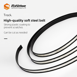 Cho trong nhà trang trí môi trường xung quanh ánh sáng thép không gỉ trần COB LED đường Chân Trời tuyến tính ánh sáng đèn treo tường LED Strip ánh sáng - Product Image 4