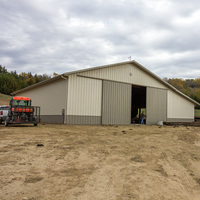 Structure métallique préfabriquée économique pour hangar à bétail, charpente en acier pour projet de ranch de bœufs