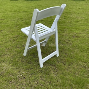 كراسي حديقة بلاستيكية محمولة عالية الجودة قابلة للطي مخصصة من المصنع للبيع بالجملة لحفلات الزفاف والمطاعم والفنادق - Product Image 6