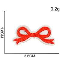 Patchs brodés en forme de nœud papillon, thermocollants ou à coudre, adaptés aux accessoires vestimentaires DIY tels que vêtements, sacs et chapeaux