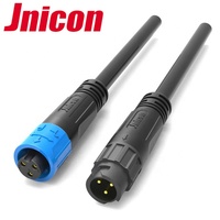 Câble jncon M12 incurvé à 3 broches, 10 pièces, mâle-femelle