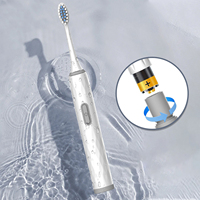 Brosse à dents électrique intelligente de blanchiment des dents adulte sonique ultrasonique à piles Aa portable