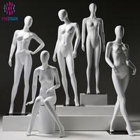 Maniquí de Cuerpo Completo Femenino, Talla Estándar, Brillante, para Exhibición de Ropa