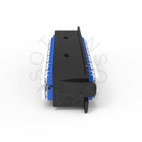 FAP-LGX-6LCD LGX 6-Port Fiber Optic Patch Panel SC Simplex/LC Duplex kosong tidak dimuat plat Optic