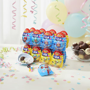 Suministro Directo de Fábrica OEM Halal, Dulce Divertido de Marca Personalizada, Juguete de <span class=keywords><strong>Chocolate</strong></span> con Forma de Huevo, Caramelo de Dibujos Animados para Niños de 12 Meses - Product Image 1