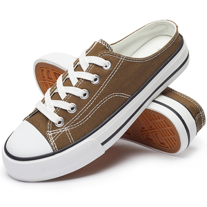 Hot Sale Summer Ladies <b>Half</b> Help Pink Shoes Women Sole <b>Slip</b> On Canvas Rubber Flat Shoes - Product Image 4