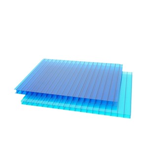 Gwx Polycarbonate Hollow Board 8mm X 10mm Transparent Double Layer Roofing Partition Greenhouse Canopy Sunshade - Product Image 3