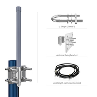 Antena Fiberglass Omnidirectional Ebyte untuk Modul Gateway LoRa, Gain Tinggi, 230/433/470/915/868MHz, Jangkauan Komunikasi Jauh
