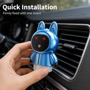 Robot Bunny <strong>Car</strong> Air Freshener <strong>Diffuser</strong> for Drivers and <strong>Car</strong> Lovers With Type C Fast Charging Fresh Long Lasting Scent - Product Image 3