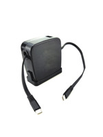 DYH-1707 Nuevo Diseño Mini Enrollador de Cable Retráctil con Retorno Automático Negro 1.2M Cable de Datos USB Tipo-C con Bloqueo Automático para Consumidor