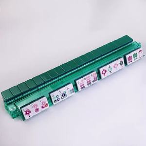 Custom 4 - Layer Light Green Acrylic American Mahjong Set with Palm Royale Design, 160 Pcs for <b>Entertainment</b> - Product Image 2