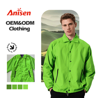 Veste d'entraîneurs de printemps d'usine chinoise de nouveau style veste d'entraîneurs imperméable en nylon pour hommes