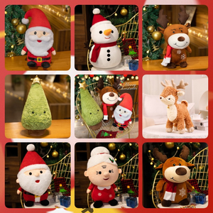 Fábrica al por mayor padre Navidad peluche <span class=keywords><strong>Santa</strong></span> Claus árbol ciervo Reno muñeco de nieve muñecas regalos - Product Image 2