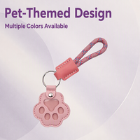 Porte-clés souvenir patte d'animal de compagnie Yu Chu, style personnalisé, en polyuréthane, pour conservation de poils, anti-perte, ornement de contrôle d'accès