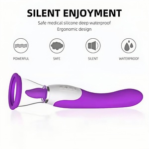 Spedizione gratuita negli Stati Uniti con spedizione a goccia in Silicone per capezzoli vibratore per adulti che lecca il clitoride succhia vibratore per donne - Product Image 5