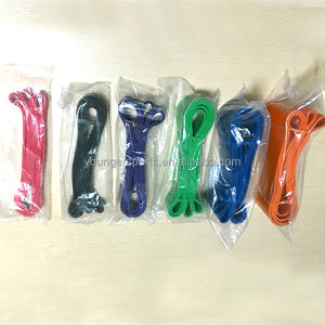 Pull up Fitness <span class=keywords><strong>Shadow</strong></span> <span class=keywords><strong>Boxe</strong></span> Exercice Néon Long Latex Résistance Pull up Band Set Kit Assist 208Cm Rose Grandes Bandes De Résistance - Product Image 6