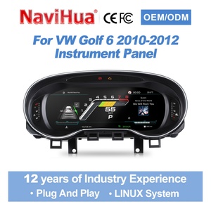 Navihua LCD Instrument Carplay Digital Cluster Virtual Cockpit LCD Dashboard <b>Speedometer</b> Auto <b>for</b> Volkswagen Golf 6 2010 2012 - Product Image 1