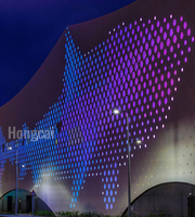 Panneaux de façade perforés originaux avec LED Panneau perforé décoratif en métal et aluminium pour bâtiment composite