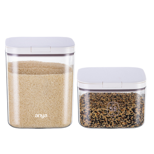 Contenedores de Almacenamiento de Alimentos Personalizados ANYA, Dispensador Hermético a Prueba de Humedad, Organizador de Cocina, Cajas de Almacenamiento para Arroz, Harina y Cereales - Product Image 1