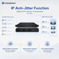 Passerelle IPTV pour hôtel IPVW8000A pour la distribution de programmes Android TV STB et la solution d'équipement de tête de réseau IPTV