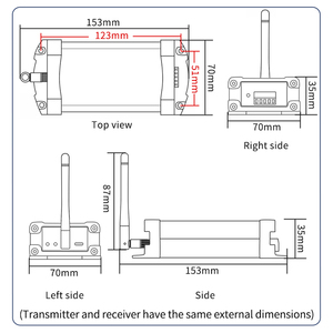 KH беспроводной модуль взвешивания WX-02 передачи на большие расстояния реализует беспроводную передачу станции взвешивания и инструмента - Product Image 6