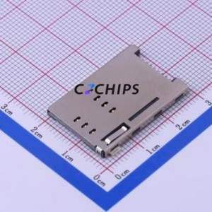 XKSIM-010 SIM Card Connector SMD Connector Self-Return Type Mini SIM Card Card Holder With Card Detection - Product Image 1