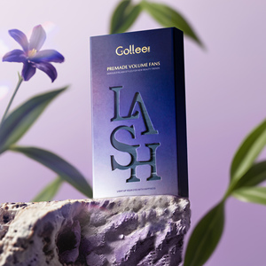 Golle cỏ ba lá lông mi W phong cách cung cấp 3D Curl hình dạng Cashmere Lash mở rộng Matte W Lash lông mi mở rộng nhãn hiệu riêng - Product Image 1