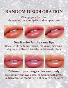איכות פרימיום קרם שפתיים שמנמן צבע שינוי שפתון עבור מראה מלא יותר עם לחות ותיקון שפתון - Product Image 5