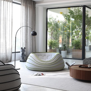 Nuova Poltrona Moderna Italiana GEDO, Sedia Singola con Imbottitura in Spugna di Alta Qualità, Stile Leisure per <span class=keywords><strong>Soggiorno</strong></span> - Product Image 5