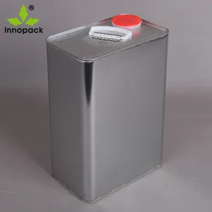 5 Liter quadratisches leeres Speiseöl Metalle imer Verpackung Blechdose mit Kunststoff deckel